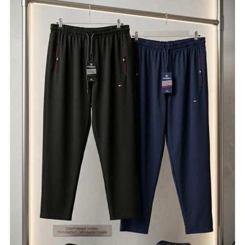 Штаны спорт Style M.Clothes (3XL-5XL) SM35 black (деми) Style M.Clothes SM35 black