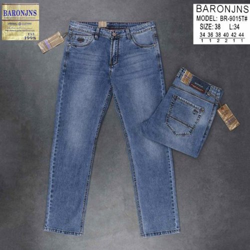 Джинсы Baron Jeans (34-44) BR9025 blue (деми) Baron Jeans BR9025 blue
