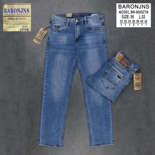 Джинсы Baron Jeans (32-42) BR9005 blue (деми) Baron Jeans BR9005 blue