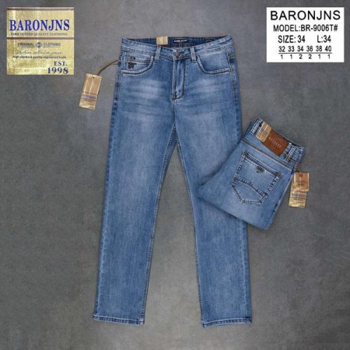 Джинсы Baron Jeans (32-40) BR9006 blue (деми) Baron Jeans BR9006 blue