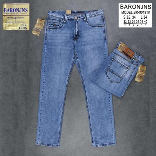 Джинсы Baron Jeans (32-40) BR9019 l.blue (деми) Baron Jeans BR9019 l.blue