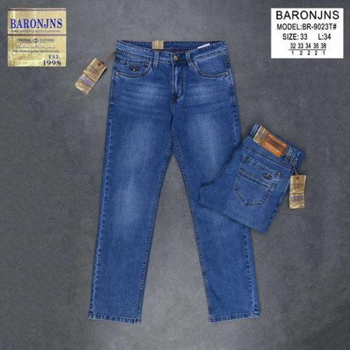 Джинсы Baron Jeans (32-38) BR9023 blue (деми) Baron Jeans BR9023 blue