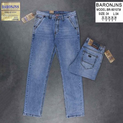 Джинсы Baron Jeans (32-38) BR9010 l.blue (деми) Baron Jeans BR9010 l.blue