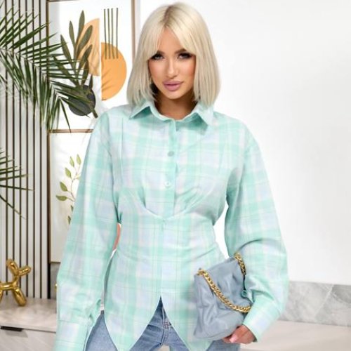 Рубашка Lelis (42-46) 1090-2 l.green (деми) Lelis 1090-2 l.green