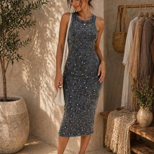 Платье Major (one size) 7264 grey (лето) Major 7264 grey