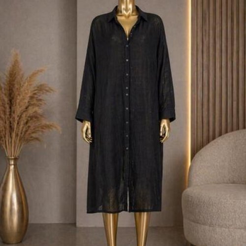 Платье Sun&Sea (one size) 1-242 black (лето) Sun&Sea 1-242 black