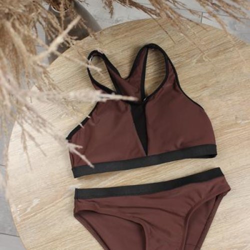 Купальник Sun&Sea (8-14) BH881 brown (лето) Sun&Sea BH881 brown