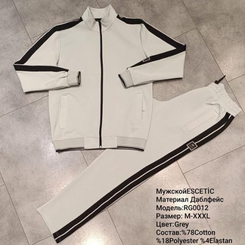 Костюм спорт AZT (M-3XL) 0012 l.grey (деми) AZT 0012 l.grey