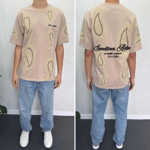 Футболка i8denim (S-XL) 90585 beige (лето) i8denim 90585 beige