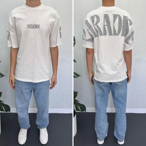 Футболка i8denim (S-XL) 90556 white (лето) i8denim 90556 white