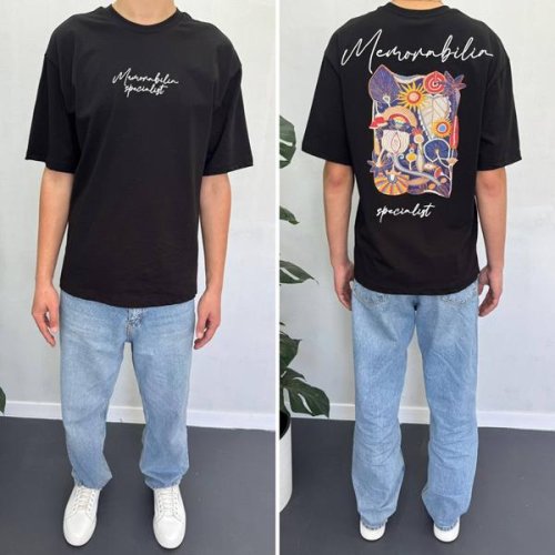Футболка i8denim (S-XL) 90560 black (лето) i8denim 90560 black