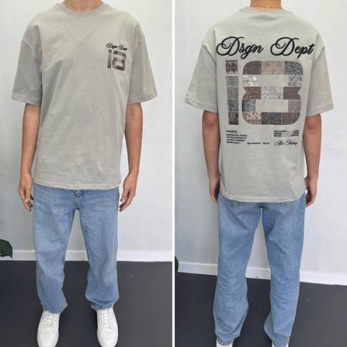 Футболка i8denim (S-XL) 90583 grey (лето) i8denim 90583 grey