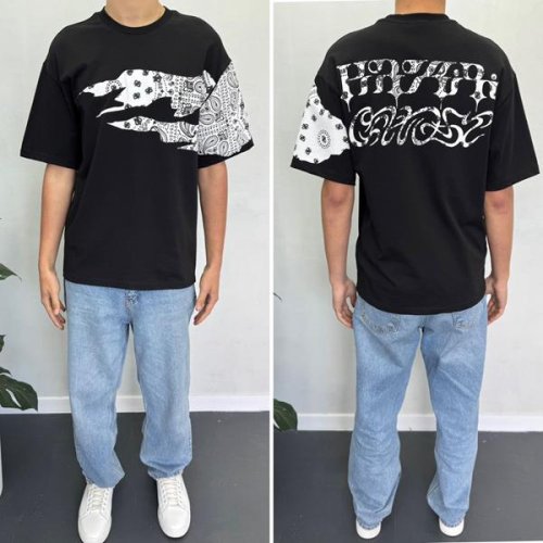 Футболка i8denim (S-2XL) 90567 black (лето) i8denim 90567 black