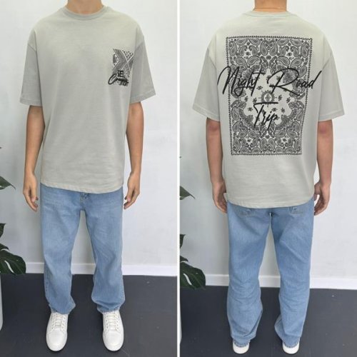 Футболка i8denim (S-2XL) 90583-0 grey (лето) i8denim 90583-0 grey