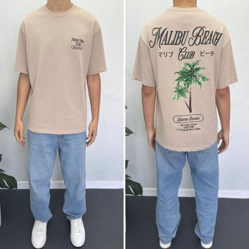 Футболка i8denim (S-2XL) 90561 beige (лето) i8denim 90561 beige