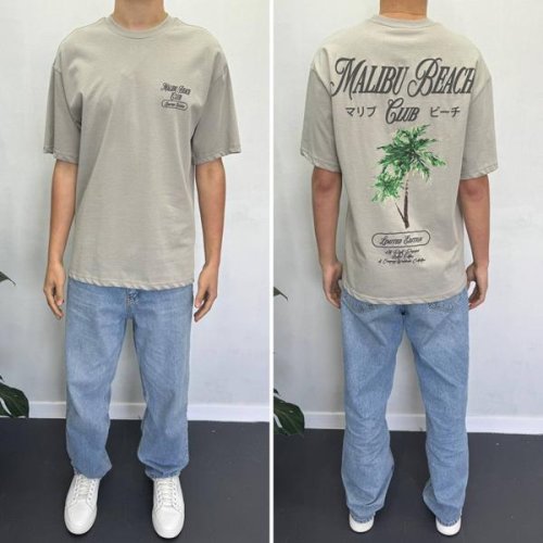 Футболка i8denim (S-2XL) 90561 grey (лето) i8denim 90561 grey