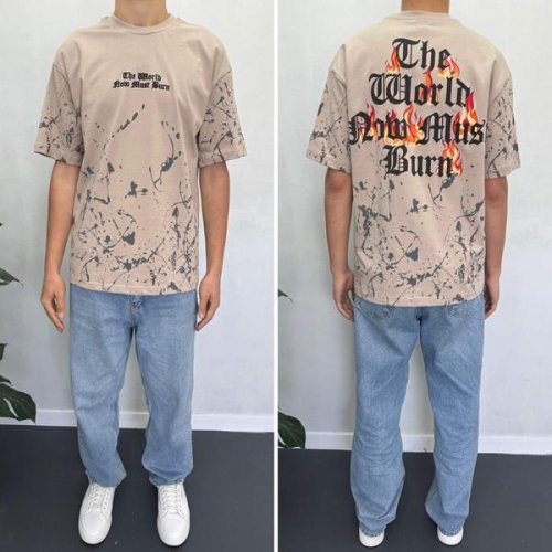 Футболка i8denim (S-2XL) 90562 beige (лето) i8denim 90562 beige