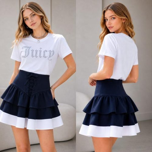 Юбка Karolina (32-42) KR475 navy (лето) Karolina KR475 navy