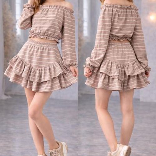 Костюм Karolina (32-42) KR533 brown (лето) Karolina KR533 brown