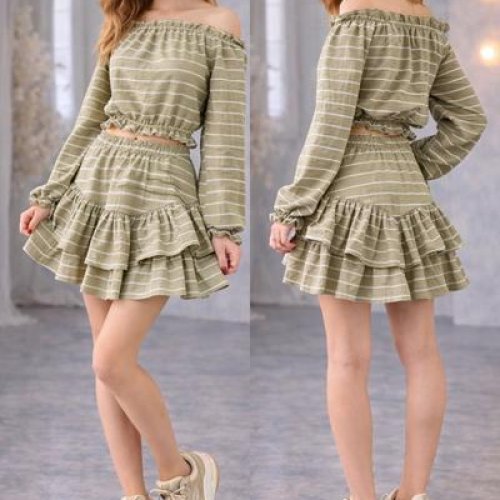 Костюм Karolina (32-42) KR534 green (лето) Karolina KR534 green