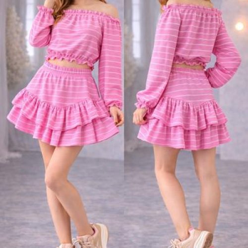 Костюм Karolina (32-42) KR535 pink (лето) Karolina KR535 pink