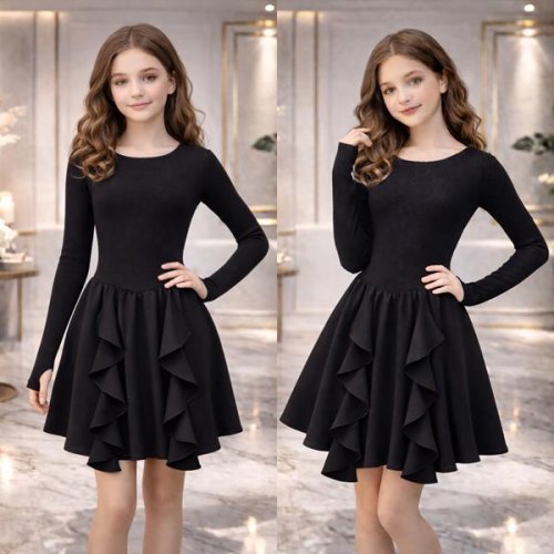 Платье Karolina (34-42) KR536 black (деми) Karolina KR536 black