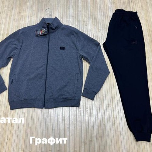 Костюм спорт Navas (3XL-6XL) NV1224 grey (деми) Navas NV1224 grey