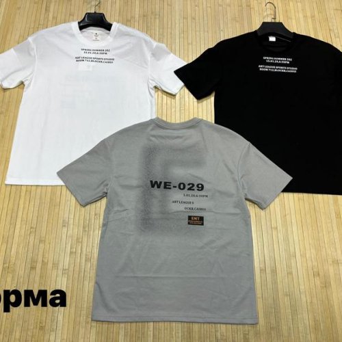 Футболка Navas (L-3XL) NW1520 black (лето) Navas NW1520 black