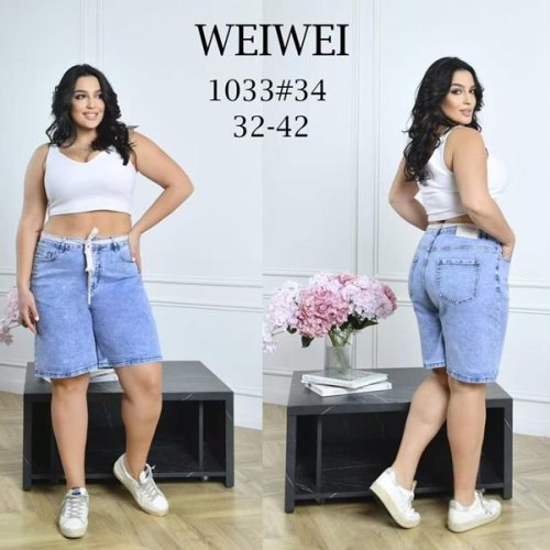 Шорты Lili (32-42) 1033 l.blue (лето) Lili 1033 l.blue