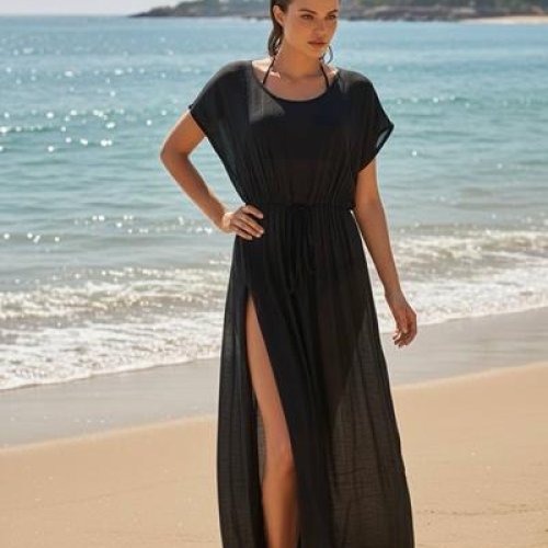 парео DFK (one size) 1-252 black (лето) DFK 1-252 black