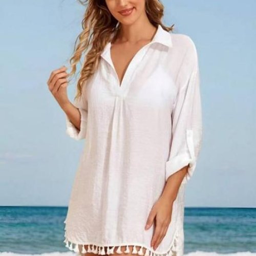 Рубашка DFK (one size) 1-289 white (лето) DFK 1-289 white