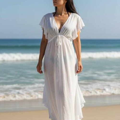 парео DFK (one size) 1-809 white (лето) DFK 1-809 white