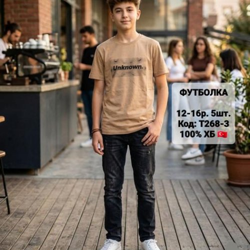 Футболка iBamBino (152-176) T268-3 beige (лето) iBamBino T268-3 beige