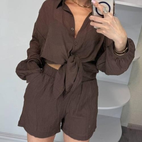Костюм Lora (one size) LR1382 brown (лето) Lora LR1382 brown