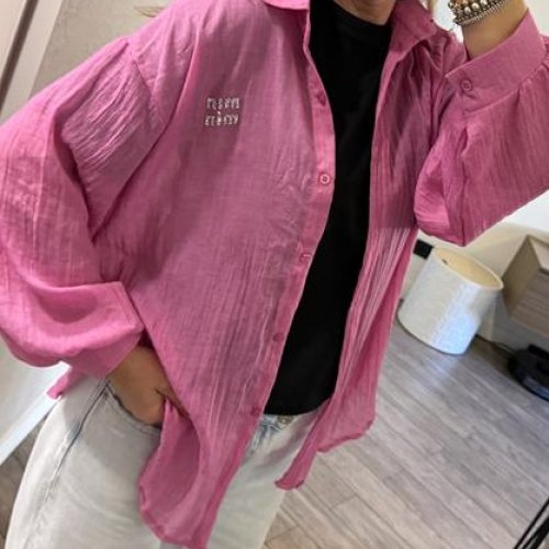 Рубашка Lora (44-48) LR1394 pink (лето) Lora LR1394 pink