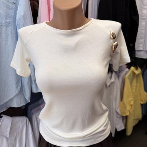 Футболка New Season (S-L) F003 white (лето) New Season F003 white