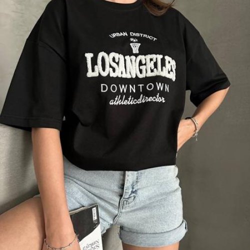 Футболка New Season (S-L) F010 black (лето) New Season F010 black