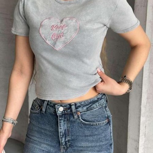 Футболка New Season (S-L) F016 l.grey (лето) New Season F016 l.grey