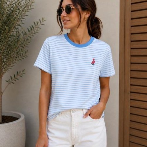 Футболка New Season (S-L) F022 l.blue (лето) New Season F022 l.blue