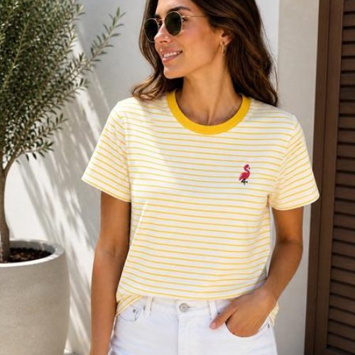 Футболка New Season (S-L) F022 yellow (лето) New Season F022 yellow