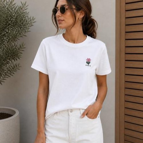 Футболка New Season (S-L) F023 white (лето) New Season F023 white