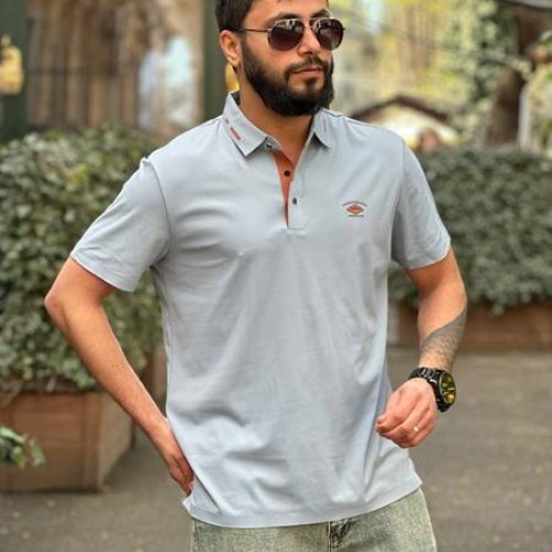 Футболка Balami (L-3XL) 8956 grey (лето) Balami 8956 grey