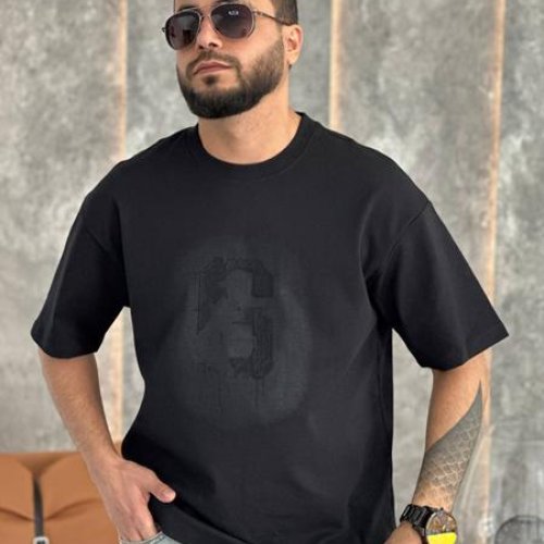 Футболка Balami (L-3XL) BL11 black (лето) Balami BL11 black