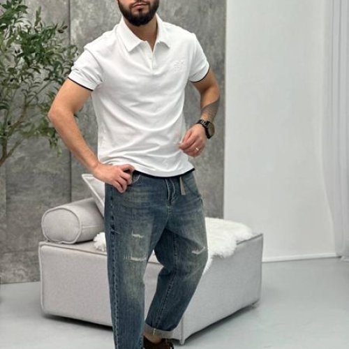 Футболка Balami (M-2XL) BL172 white (лето) Balami BL172 white