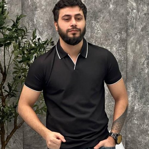 Футболка Balami (M-2XL) BL173 black (лето) Balami BL173 black