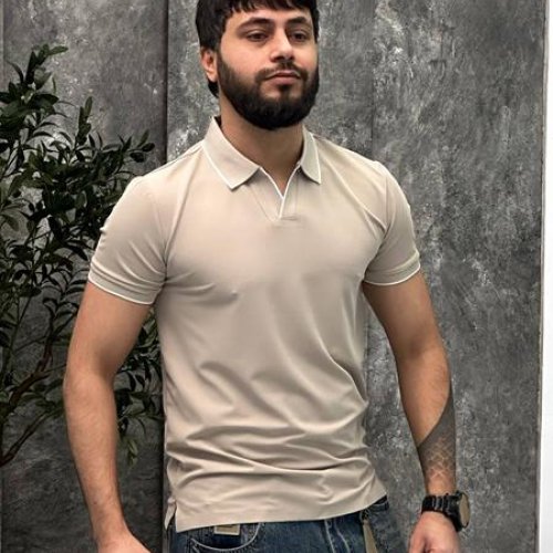 Футболка Balami (M-2XL) BL176 beige (лето) Balami BL176 beige