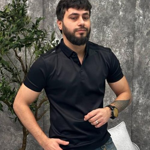 Футболка Balami (M-2XL) BL185 black (лето) Balami BL185 black