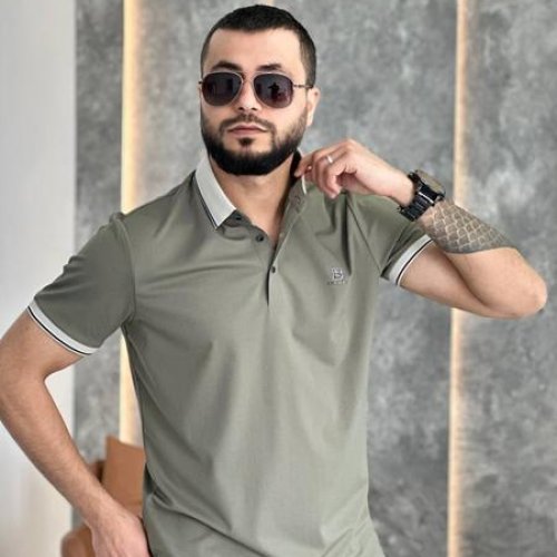 Футболка Balami (L-3XL) BL33 khaki (лето) Balami BL33 khaki