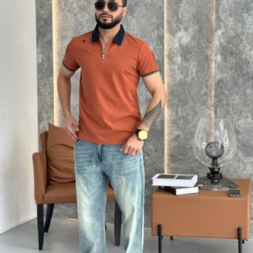 Футболка Balami (L-3XL) BL37 orange (лето) Balami BL37 orange