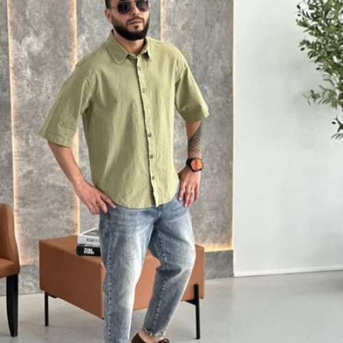 Рубашка Balami (L-3XL) BL58 mint (лето) Balami BL58 mint